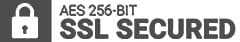AES 256-Bit SSL Secured
